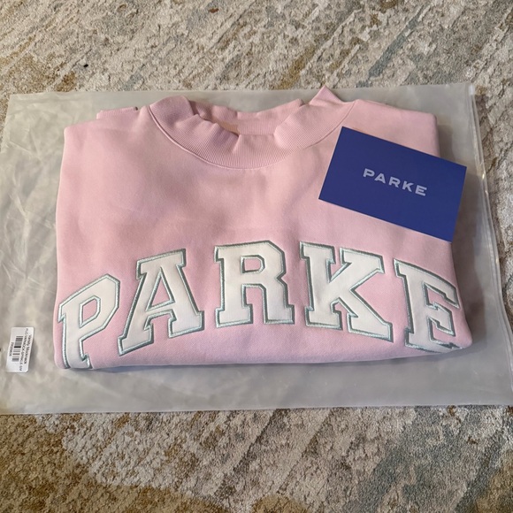 Parke Tops - PARKE Varsity Mockneck Sprinkle NWT